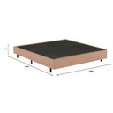 Ver imagem 2 de Base Box Casal 138x188x37cm Mannes Bege