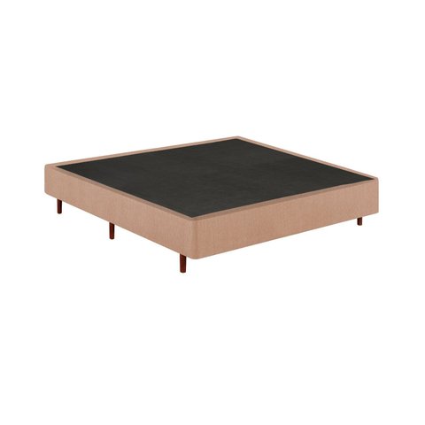 Base Box Casal 138x188x37cm Mannes Bege