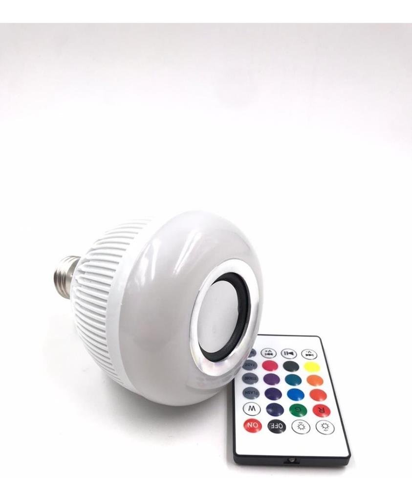 Lampada Musical Caixa Som Bluetooth Led Rgb Controle Wjl2 Luuk Young