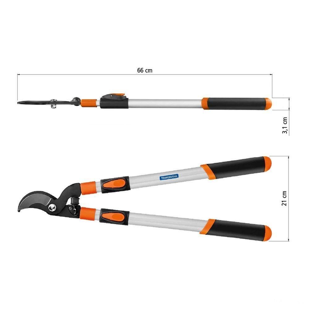 Tesourão de Poda Tipo Bypass Tramontina em Aço Carbono com Cabo Metálico Extensível Tramontina - 4