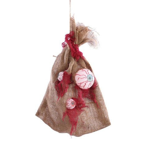 Saco C/ Olhos Decor Luz Som Movimento 53cm Halloween