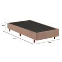 Ver imagem 2 de Base Box Bipartida King 96x203x37cm Mannes Bege