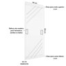 Porta Frisada R30k 210x90cm 35mm Reforço Fechadura:cerejeira - 3