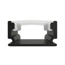Ver imagem 6 de Perfil Sobrepor para Fita LED Axis Iluminacao Linear 2 Metros Preto Taschibra