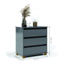 Ver imagem 2 de Mesa de cabeceira Bernardo Cinza