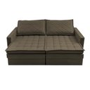 Ver imagem 6 de Sofá sem Caixa Retrátil Baú 1,80m Cama Inbox Marselha Suede Velusoft Café