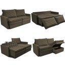 Ver mais imagens de Sofá sem Caixa Retrátil Baú 1,80m Cama Inbox Marselha Suede Velusoft Café