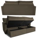 Ver imagem 7 de Sofá sem Caixa Retrátil Baú 1,80m Cama Inbox Marselha Suede Velusoft Café