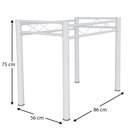 Ver imagem 5 de Pé De Mesa Para Tampo de Pedra Granito Mármore Base de Mesa 1,00 Sala De Jantar Ql Branco