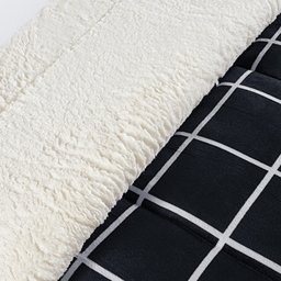 Coberdrom Sherpa e Flannel Austin Queen Manta 150g 01 Peça - Preto Bia Enxovais - 2