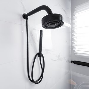 Chuveiro Ducha Gás Solar Autolimpante Preto Black C/ Desviador Duchinha Chuveirinho de Mão Completo