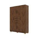 Ver imagem 5 de Guarda-roupa 6 Portas 3 Gavetas Taurus Imbuia Rústico - Vila Rica