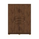 Ver imagem 3 de Guarda-roupa 6 Portas 3 Gavetas Taurus Imbuia Rústico - Vila Rica