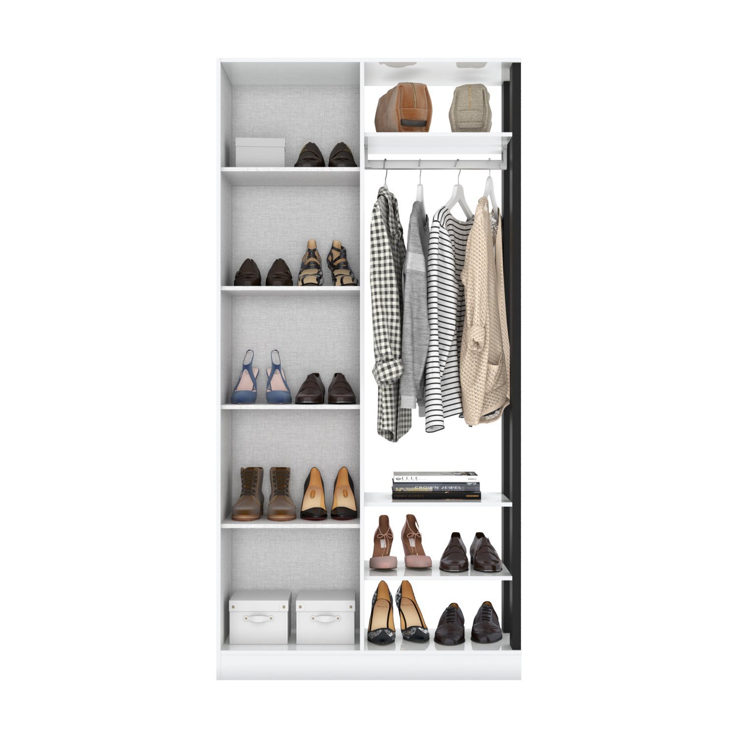 Armário Closet Multiuso Lisboa Espresso Móveis | MadeiraMadeira