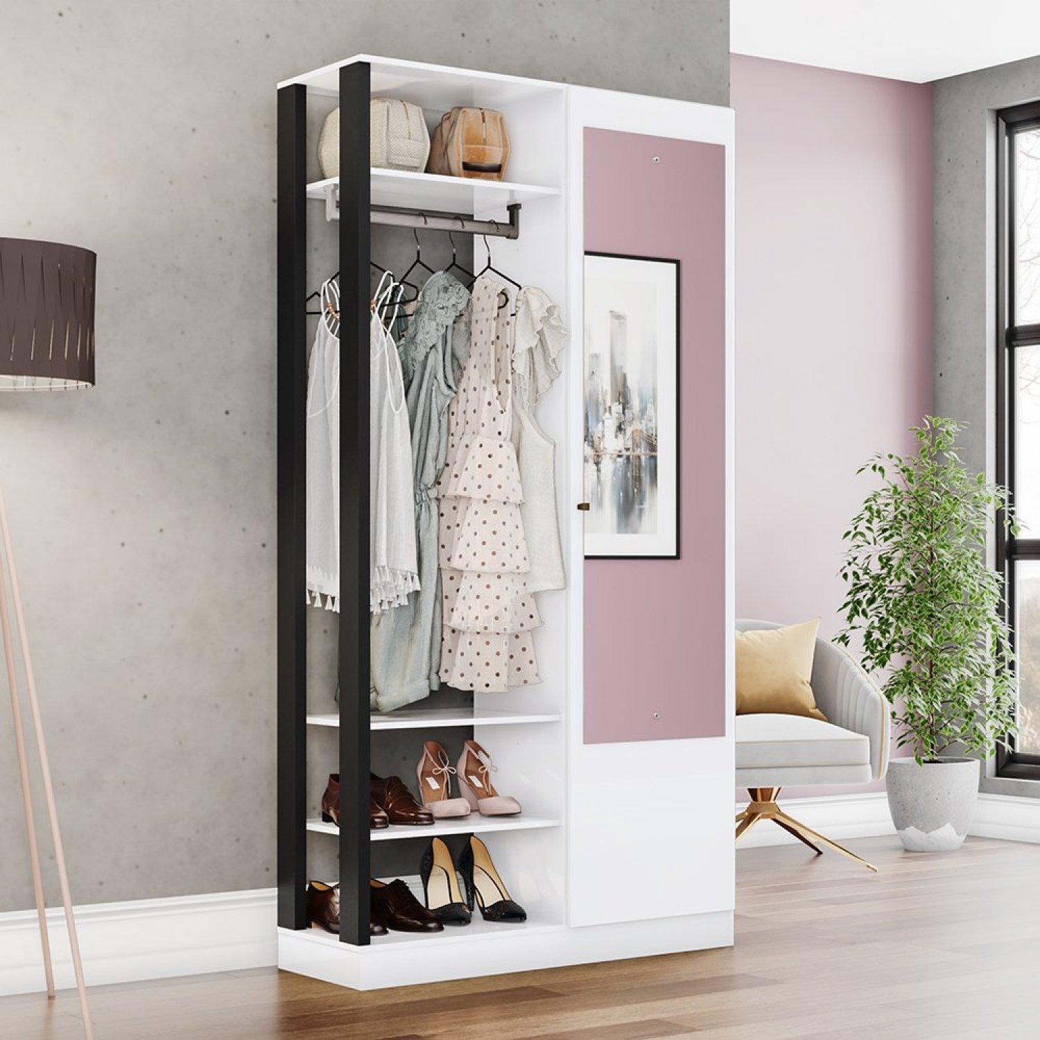 Armário Closet Multiuso Lisboa Espresso Móveis | MadeiraMadeira