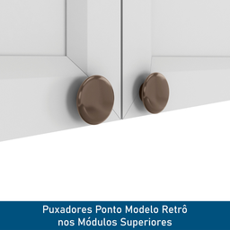 Cozinha Completa 4 Peças 10 Portas 2 Gavetas 1 Nicho para Forno Unna Yescasa - 6