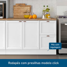 Cozinha Completa 4 Peças 10 Portas 2 Gavetas 1 Nicho para Forno Unna Yescasa - 11