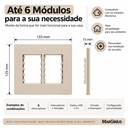 Ver imagem 5 de Placa com Suporte 4x4 6 Postos Infiniti Plus Duna Margirius Cor:Duna