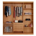 Ver imagem 2 de Guarda Roupa Casal Oslo 3 Portas Correr MDF Naturale Móveis Rufato