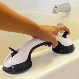 Barra de Apoio Alça Ventosa Portatil Acessivel Deficiente Idoso Criança Gestante Antiqueda - 9