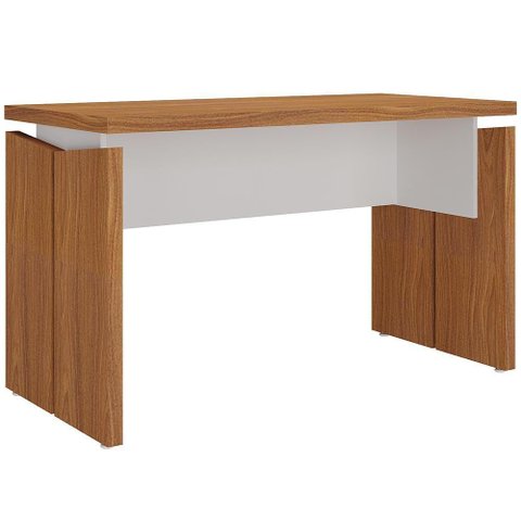 Mesa para Escritório Home Office 145cm Unik A02 Freijó Branco - Lyam Decor
