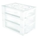 Ver imagem 1 de Gaveteiro Plástico com 3 Gavetas M Ordene Cristal