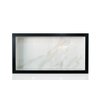 Nicho de Porcelanato Banheiro Estante Porta Shampoo 60x30x7 - Carrara Borda Preto - 2