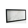 Nicho de Porcelanato Banheiro Estante Porta Shampoo 60x30x7 - Carrara Borda Preto - 4