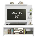 Ver imagem 5 de Rack com Painel para Tv até 60 Polegadas 180 Cm Branco/rustic Metz Madesa