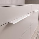 Ver imagem 1 de Puxador Drop Alumínio Porta Gaveta Móveis Planejados 300mm - Branco