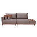 Ver imagem 4 de Sofá Living 3 Lugares Veludo com Mesa de Apoio Trento