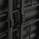 Ver imagem 4 de Veneziana 6 Folhas Aluminio Preto com Grade 1,00x1,50 Linha 18 Modular