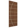 Porta de Madeira Frisada U.v 210cm X 70cm - R20c:imbuia - 2