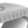 luminaria led mesa Bluetooth Música Áudio carregador sem fio Genérica Branco - 7