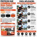 Ver imagem 5 de Manta Líquida Emborrachada Impermeabilizante Zero Goteira Areia 18 kg - Eurodecor