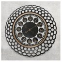 Ver imagem 1 de Relógio de Parede Vazado Preto para Sala de Estar Escritórios 49,5cm