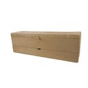 Ver imagem 2 de Recamier Puff Baú Sapateira com Gaveta 1,38cm para Cama Box Padrão - Bege Claro