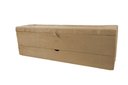 Ver imagem 2 de Recamier Puff Baú Sapateira com Gaveta 1,38cm para Cama Box Padrão - Bege Claro