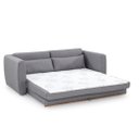 Ver imagem 3 de Sofá-cama Aurora Premium Casal, Medida 1,58m Linho Cinza