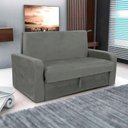 Ver imagem 1 de Sofá Cama 2 Lugares Compacto com Baú 145 Larg Daiane Matrix