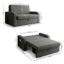 Ver imagem 6 de Sofá Cama 2 Lugares Compacto com Baú 145 Larg Daiane Matrix