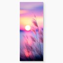 Ver imagem 4 de Adesivo de Porta - Pôr do Sol Lilás