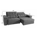 Ver imagem 3 de Sofá 2 Lugares Retrátil Reclinável 230cm com Molas Astro Icea New