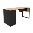 Ver imagem 6 de Mesa Notebook Escritório Me4182 160cm Amêndoa/preto - Tecno Mobili