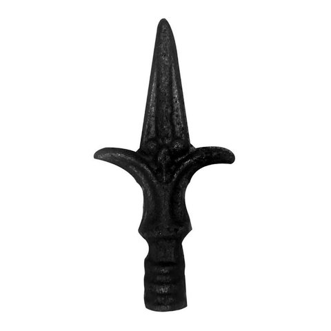 Ponteira Ponta de Lança Ferro N04 Grade Portão Muro 9x17cm