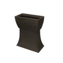 Ver imagem 7 de Vaso Planta 50x25 Jardineira Floreira Suporte Polietileno BGPLASTICOS V550S MARROM MADEIRA 015