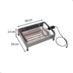 Churrasqueira Elétrica Rizzogrill Portátil 1600w Gourmet 110v - 3