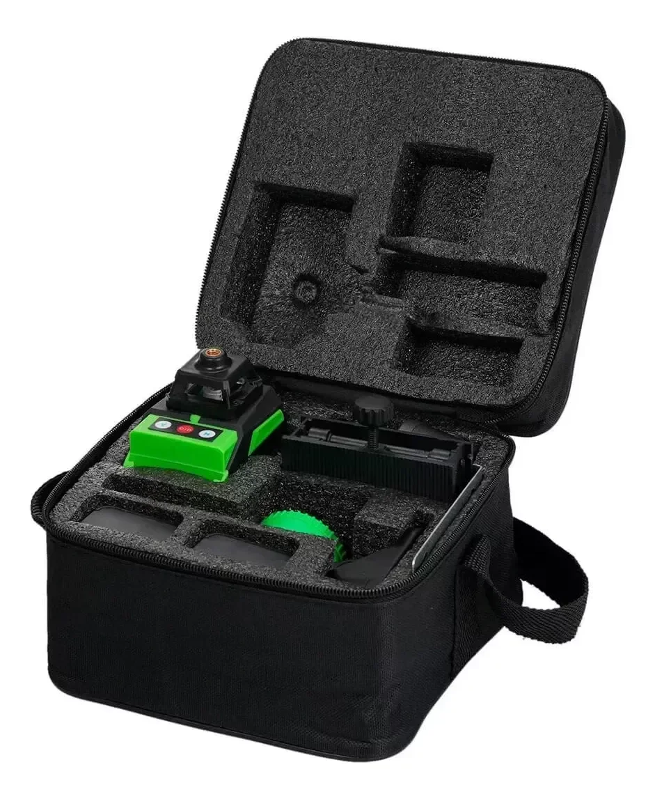 Ver imagem 3 de Nível Laser 12 Linhas Verde Recarregável com Controle e Bolsa