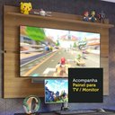 Ver imagem 5 de Mesa para Computador Gamer e Painel Tv Madesa - Preto/rustic