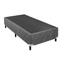 Cama Box Base Casal Com Auxiliar Semi Ortopedica Suede:CINZACHUMBO - 4